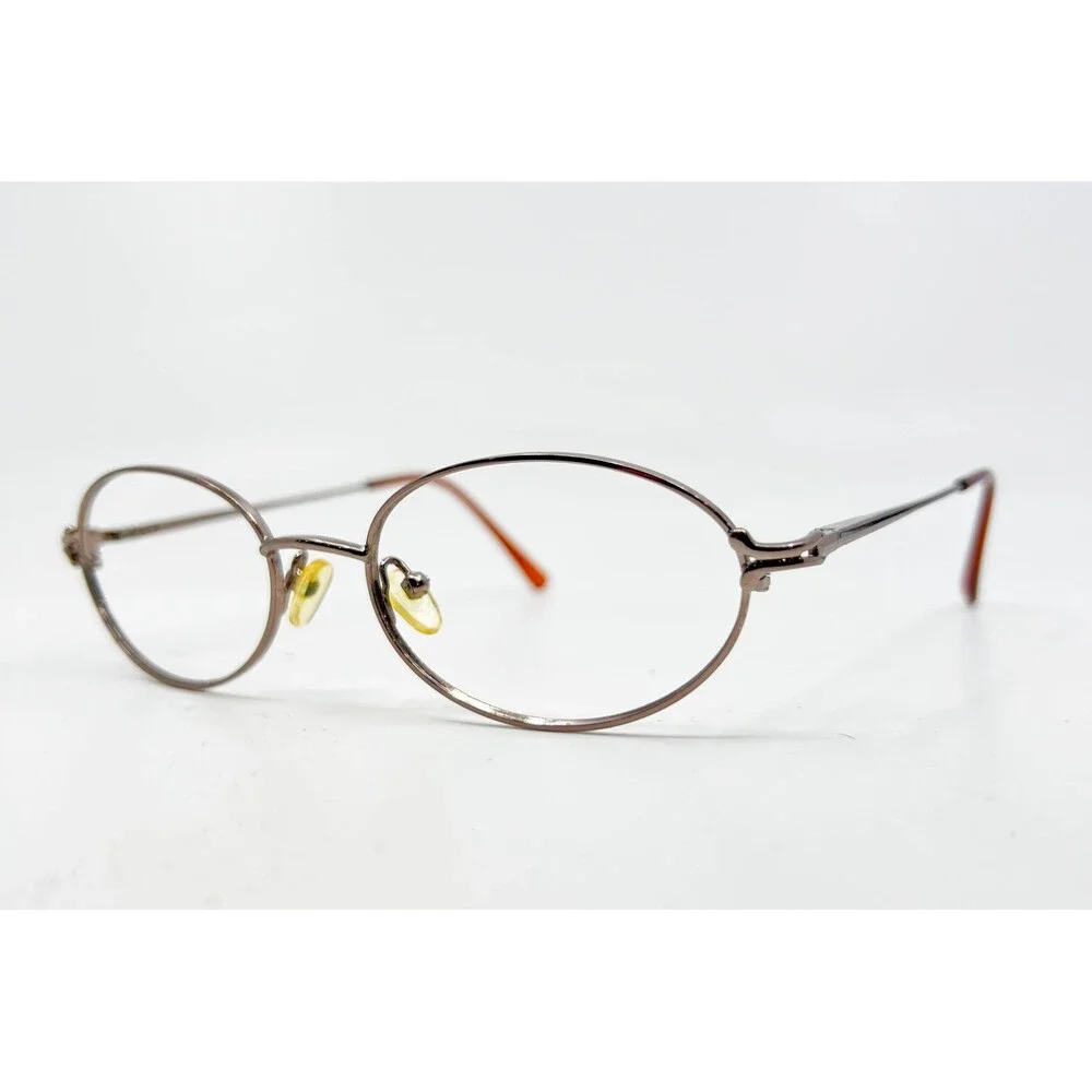Unbranded Eyeglasses Womens Brown Oval Full Rim WM1010 52-18-140
